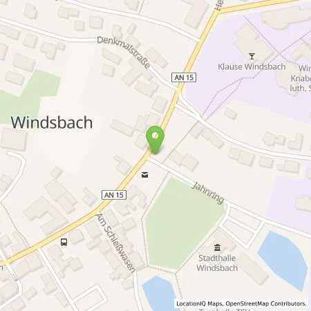 Standortübersicht der Tankstelle Fries Heizöl (Tankautomat) in 91575 Windsbach