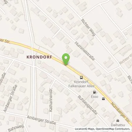 Standortübersicht der Tankstelle Esso-Station Rothkegel in 92421 Schwandorf