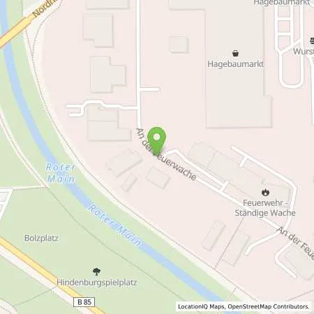 Standortübersicht der Tankstelle work.on gmbh in 95445 Bayreuth