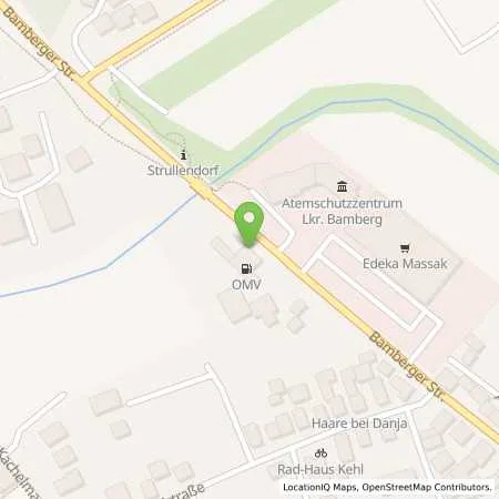Standortübersicht der Tankstelle OMV Station in 96129 Strullendorf