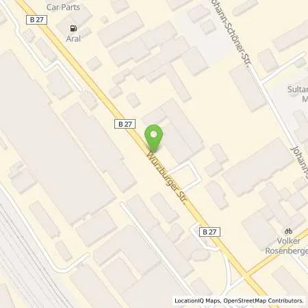 Standortübersicht der Tankstelle Müller - quality gas in 97753 Karlstadt