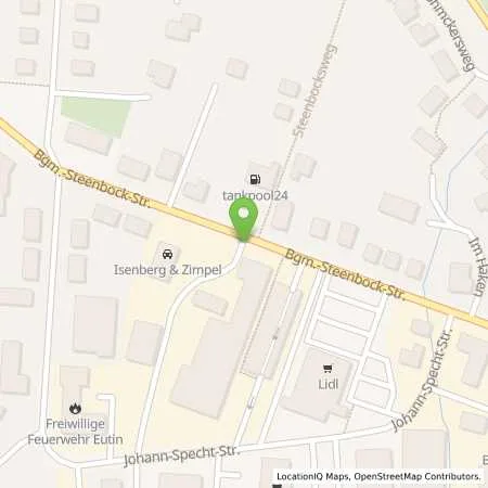 Standortübersicht der Tankstelle Mineralölvertrieb Franke, Moser & Co in 23701 Eutin