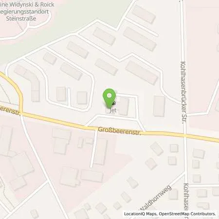 Standortübersicht der Tankstelle JET Tankstelle in 14480 Potsdam