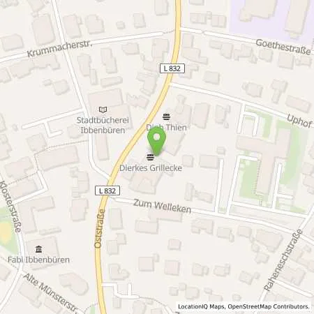 Standortübersicht der Tankstelle bft-Station Bacos- Barbara Klostermann in 49477 Ibbenbüren