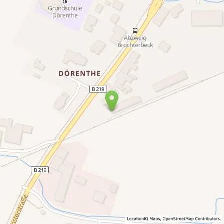 Standortübersicht der Tankstelle RaiTrOil Tankstelle in 49479 Ibbenbüren (Dörenthe)