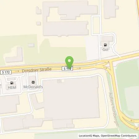 Standortübersicht der Tankstelle HEM Tankstelle Pirna in 01796 Pirna