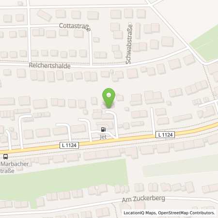 Standortübersicht der Autogas (LPG) Tankstelle: JET Tankstelle Thomas Gutekunst in 71642, Ludwigsburg