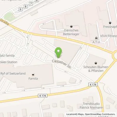 Standortübersicht der Tankstelle Hoyer / Famila Tank-Treff Cloppenburg in 49661 Cloppenburg