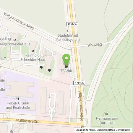 Standortübersicht der Tankstelle bft in 76131 Karlsruhe