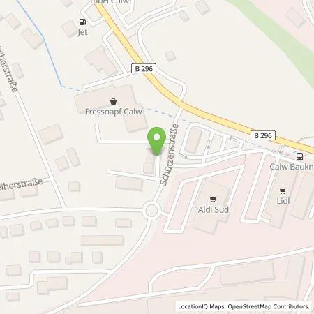 Standortübersicht der Tankstelle Independent in 75365 Calw