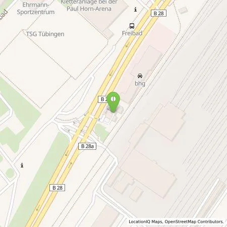 Standortübersicht der Tankstelle Jet in 72072 Tübingen