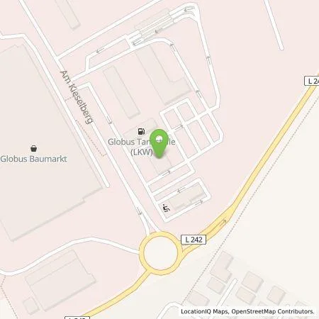 Standortübersicht der Tankstelle Globus in 55457 Gensingen