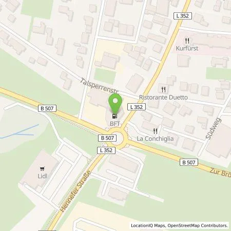 Standortübersicht der Tankstelle bft in 53819 Neunkirchen-Seelscheid