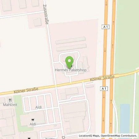 Standortübersicht der Tankstelle Westfalen in 50859 Köln