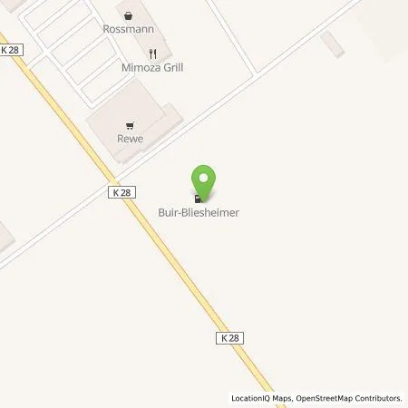 Standortübersicht der Tankstelle Buir-Bliesheimer in 52391 Vettweiß