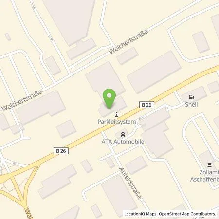 Standortübersicht der Tankstelle Hessol in 63741 Aschaffenburg