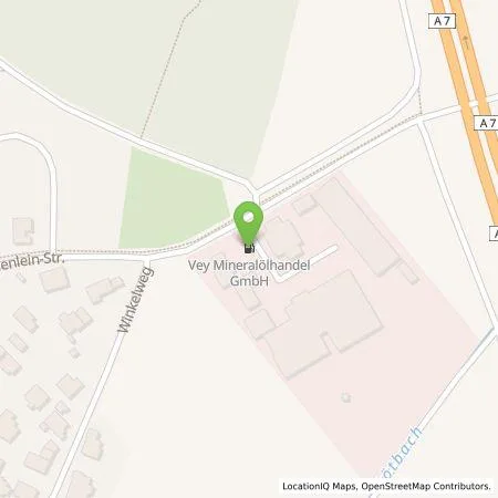 Standortübersicht der Tankstelle Vey Mineralölhandel GmbH in 36093 Künzell