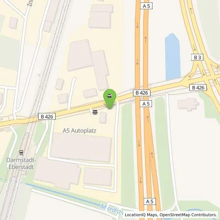Standortübersicht der Tankstelle GAVEG in 64297 Darmstadt