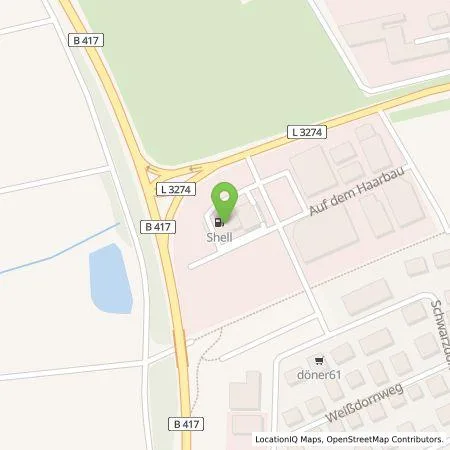 Standortübersicht der Tankstelle Shell in 65510 Hünstetten