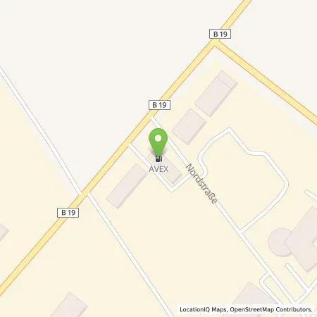 Standortübersicht der Tankstelle AVEX in 98597 Breitungen/Werra