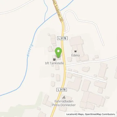 Standortübersicht der Tankstelle bft in 63628 Bad Soden-Salmünster