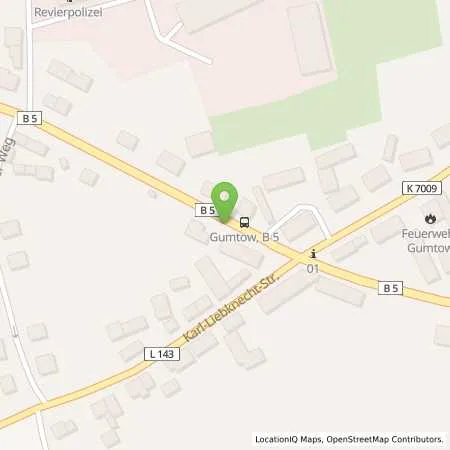 Standortübersicht der Tankstelle Autohaus Dullin GmbH in 16866 Kyritz