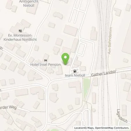 Standortübersicht der Tankstelle Esso Tankstelle in 25899 Niebüll