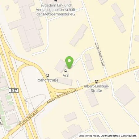Standortübersicht der Tankstelle Aral in 97080 Würzburg
