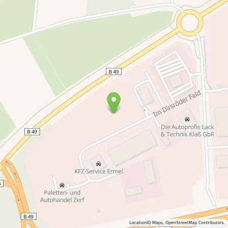 Standortübersicht der Tankstelle Liqvis in 36304 Alsfeld
