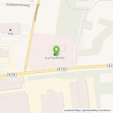 Standortübersicht der Tankstelle Aral in 08066 Zwickau