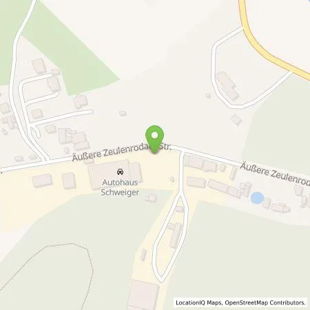Standortübersicht der Tankstelle Autohaus Schweiger GmbH in 07973 Greiz
