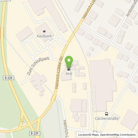 Standortübersicht der Tankstelle Aral in 59759 Arnsberg