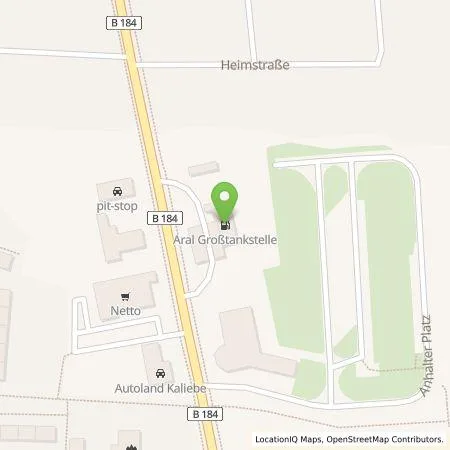 Standortübersicht der Tankstelle Aral in 06766 Bitterfeld-Wolfen