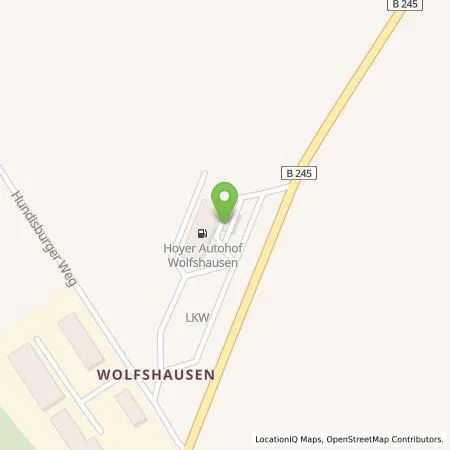Standortübersicht der Tankstelle Hoyer in 39343 Haldensleben