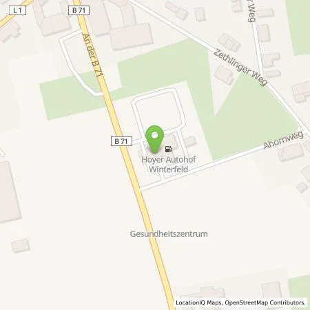 Standortübersicht der Tankstelle Hoyer in 38486 Apenburg-Winterfeld