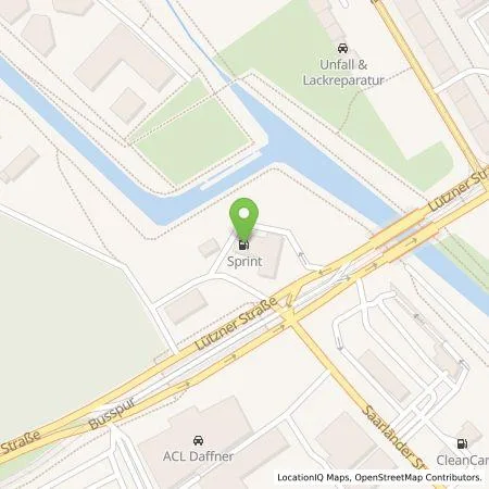 Standortübersicht der Tankstelle Sprint in 04179 Leipzig