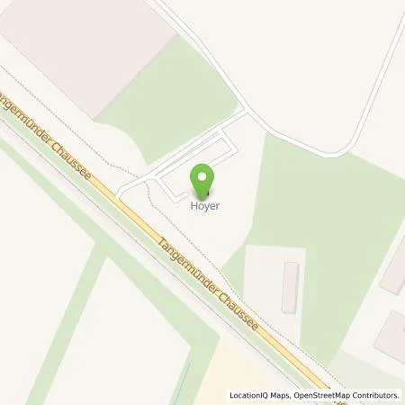 Standortübersicht der Tankstelle Hoyer in 39576 Stendal