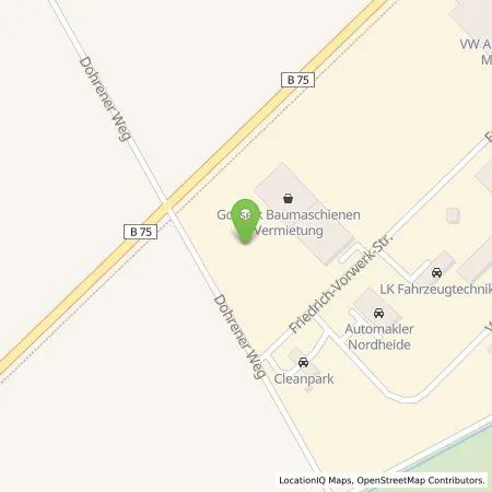 Standortübersicht der Tankstelle Hoyer in 21255 Tostedt