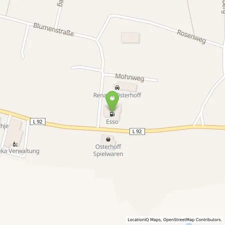 Standortübersicht der Tankstelle Esso in 23898 Sandesneben