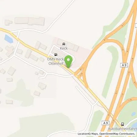 Standortübersicht der Tankstelle Keck-Autoservice GmbH, OMV-Tankst. in 91287 Plech (Ottenhof)