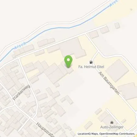 Standortübersicht der Tankstelle Fa. Helmut Eitel (EC-Tankautomat) in 91463 Dietersheim
