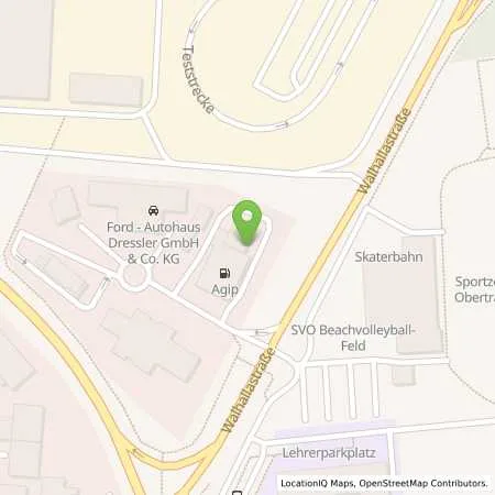 Standortübersicht der Tankstelle Agip Tankstelle in 93083 Obertraubling