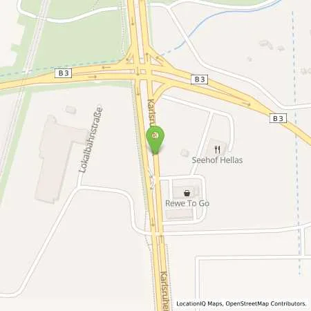 Standortübersicht der Tankstelle Aral Tankstelle (LPG der Aral AG) in 76275 Ettlingen