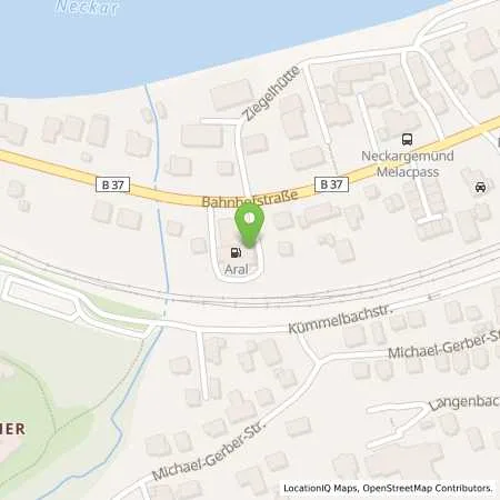 Standortübersicht der Tankstelle Esso Station in 69151 Neckargmünd