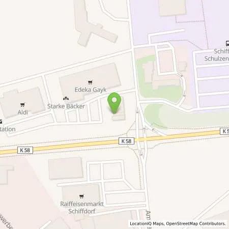 Standortübersicht der Tankstelle Raiffeisen-Warengen. Lunestedt e.G. in 27619 Schiffdorf