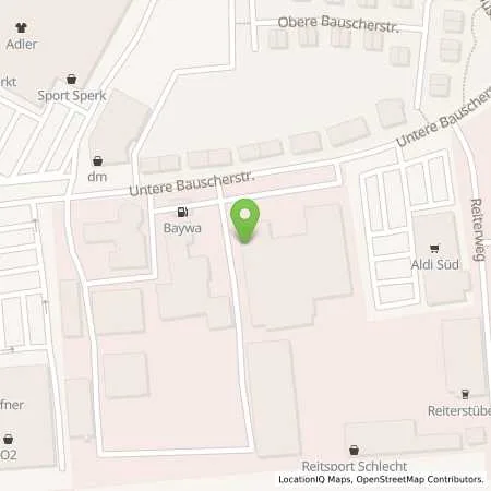 Standortübersicht der Tankstelle BayWa Tankstelle Weiden in 92637 Weiden