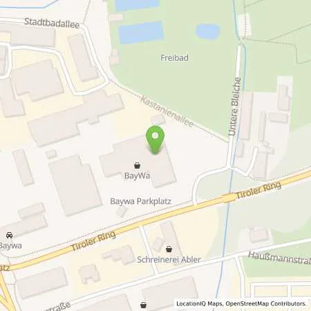 Standortübersicht der Tankstelle BayWa Tankstelle Memmingen in 87700 Memmingen