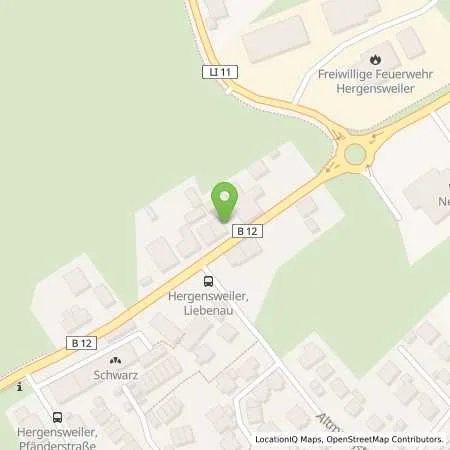 Standortübersicht der Tankstelle AVIA Tankstelle in 88138 Hergensweiler