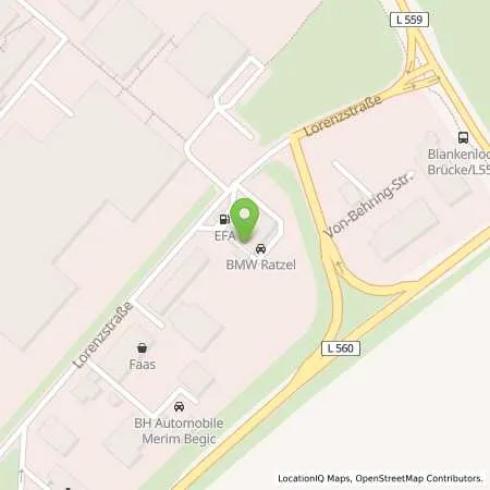 Standortübersicht der Tankstelle Autowelt Steinbrück GmbH in 76297 Stutensee