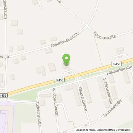 Standortübersicht der Tankstelle Avia Tankstelle Manfred Kuehmichel e.K. in 35781 Weilburg